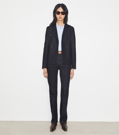 Tory Burch Denim Blazer - Raw/Unwashed