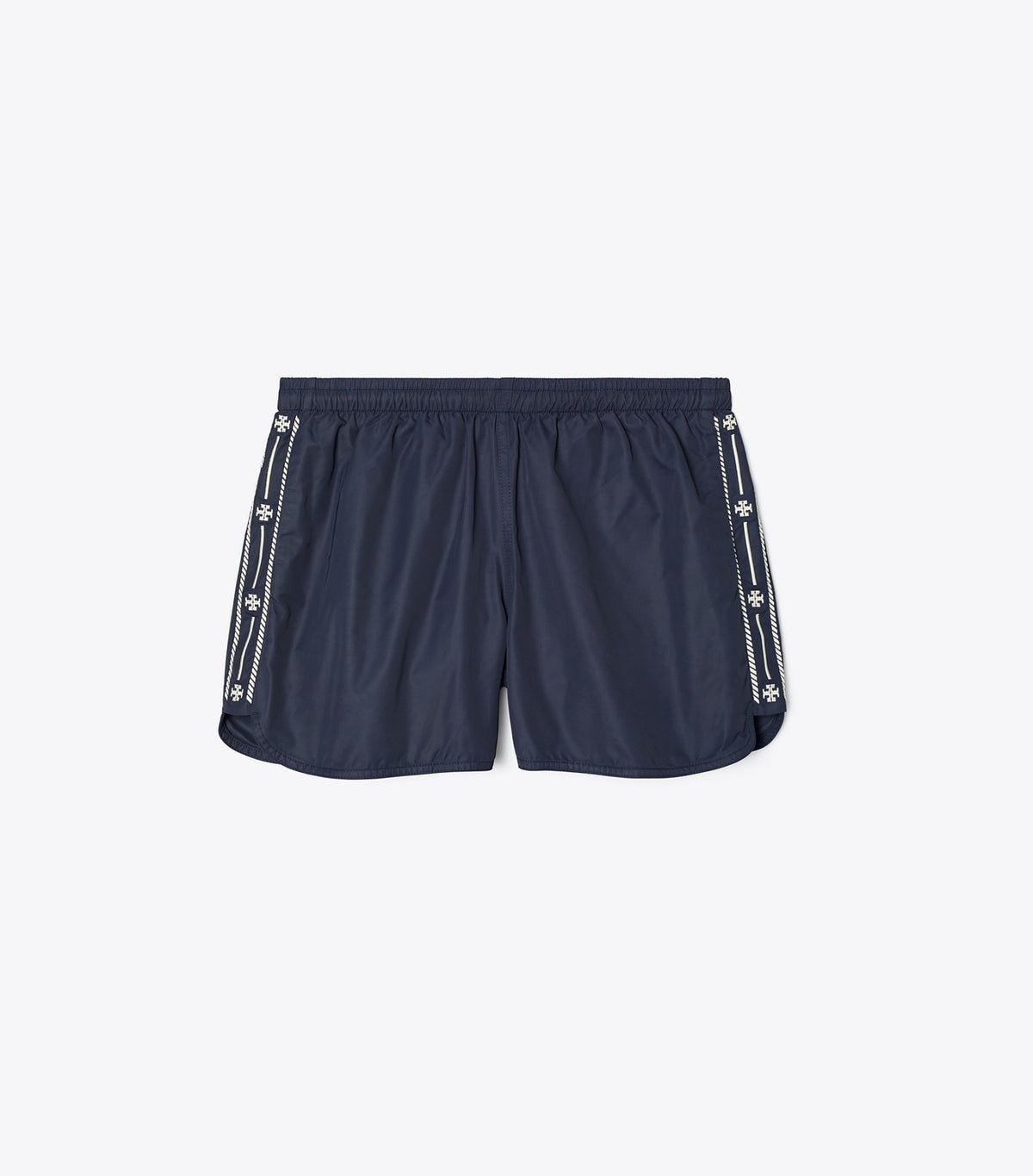 Tory Burch Embroidered Logo Nylon Short - Deep Navy