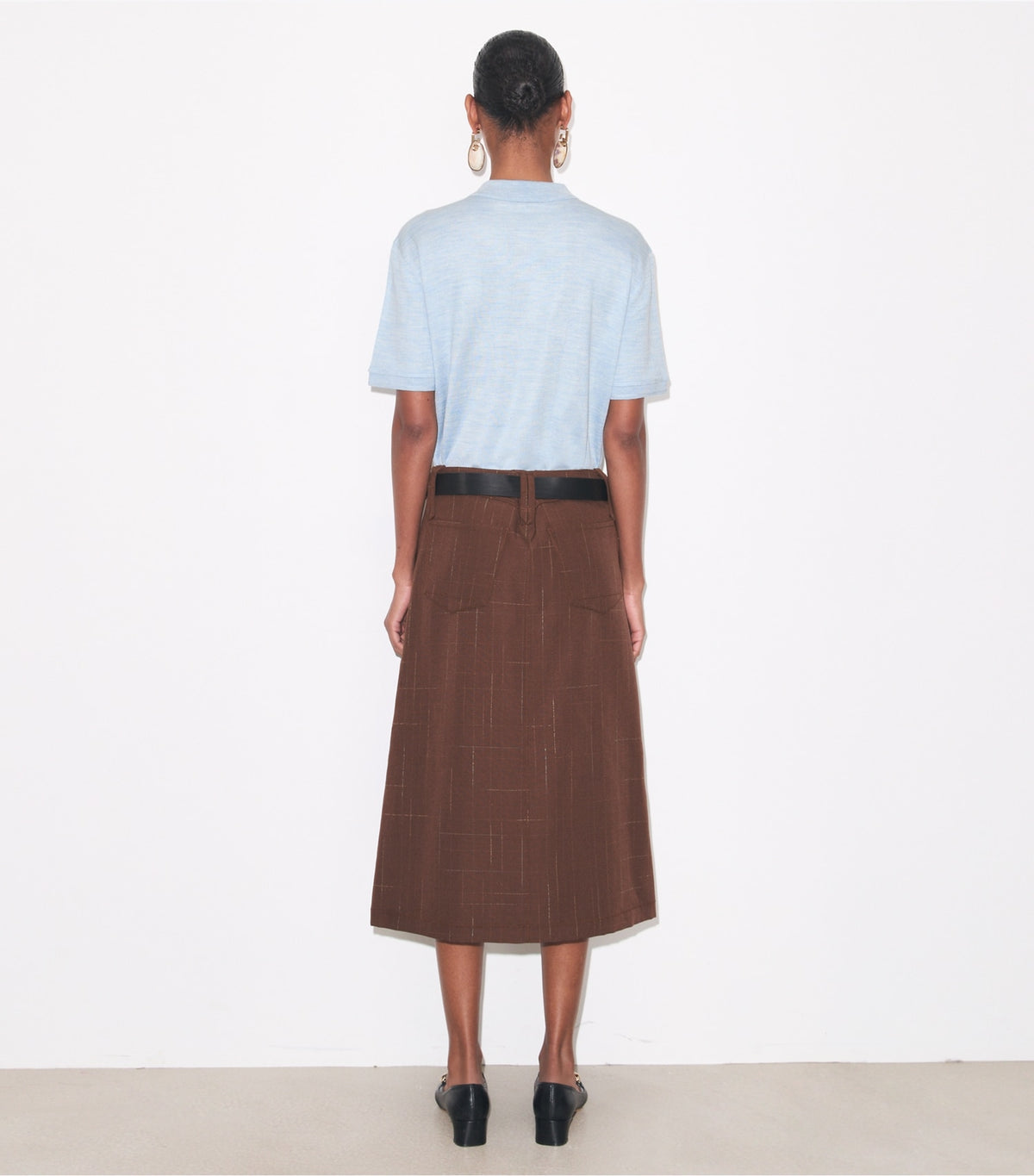 Tory Burch Wool Skirt - Chocolate