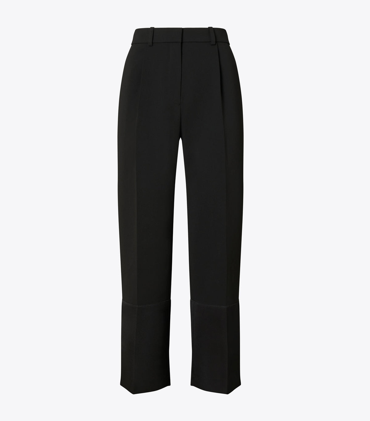 Tory Burch Cropped Crepe Pant - Black