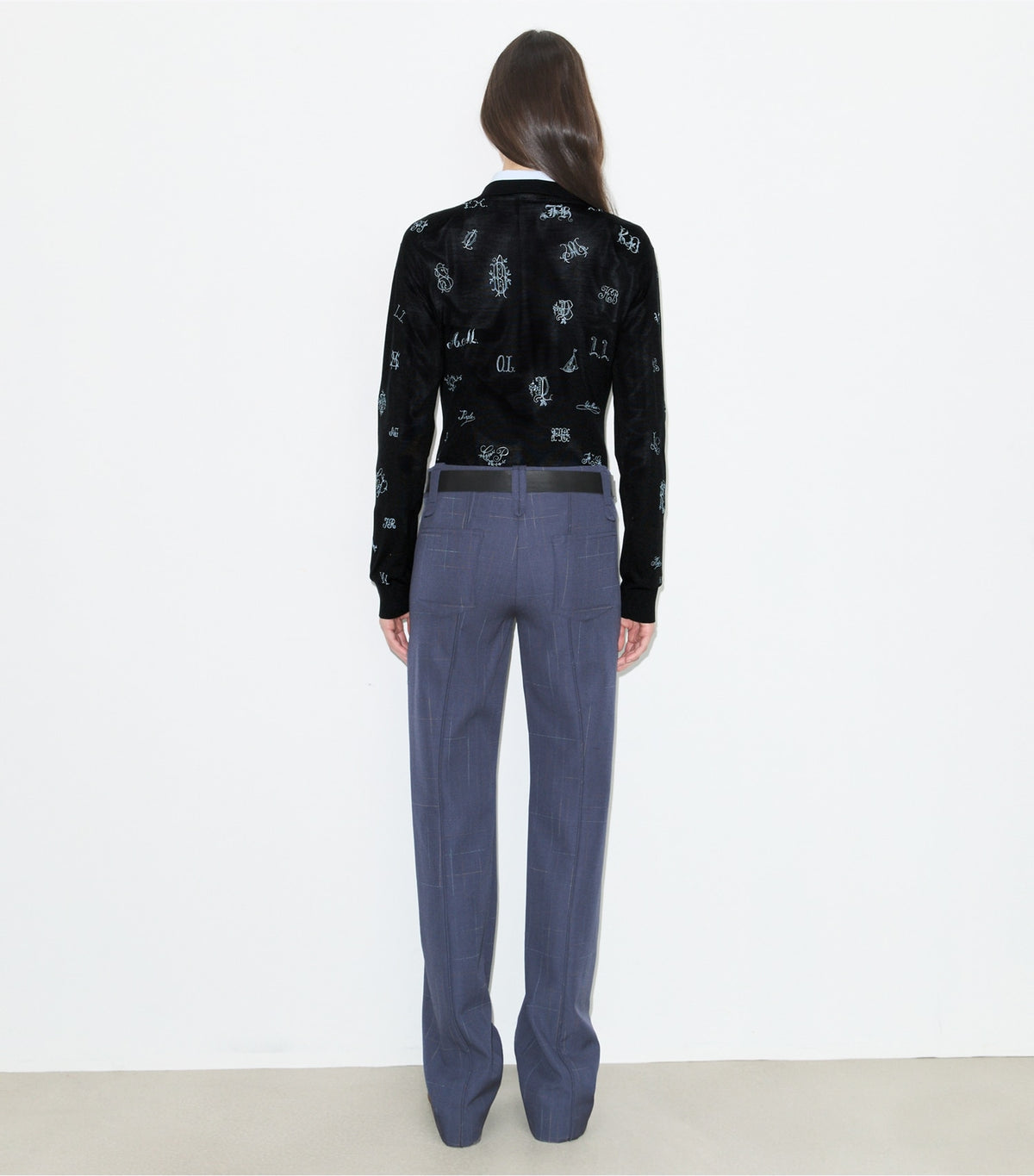 Tory Burch Wool Pant - Steel