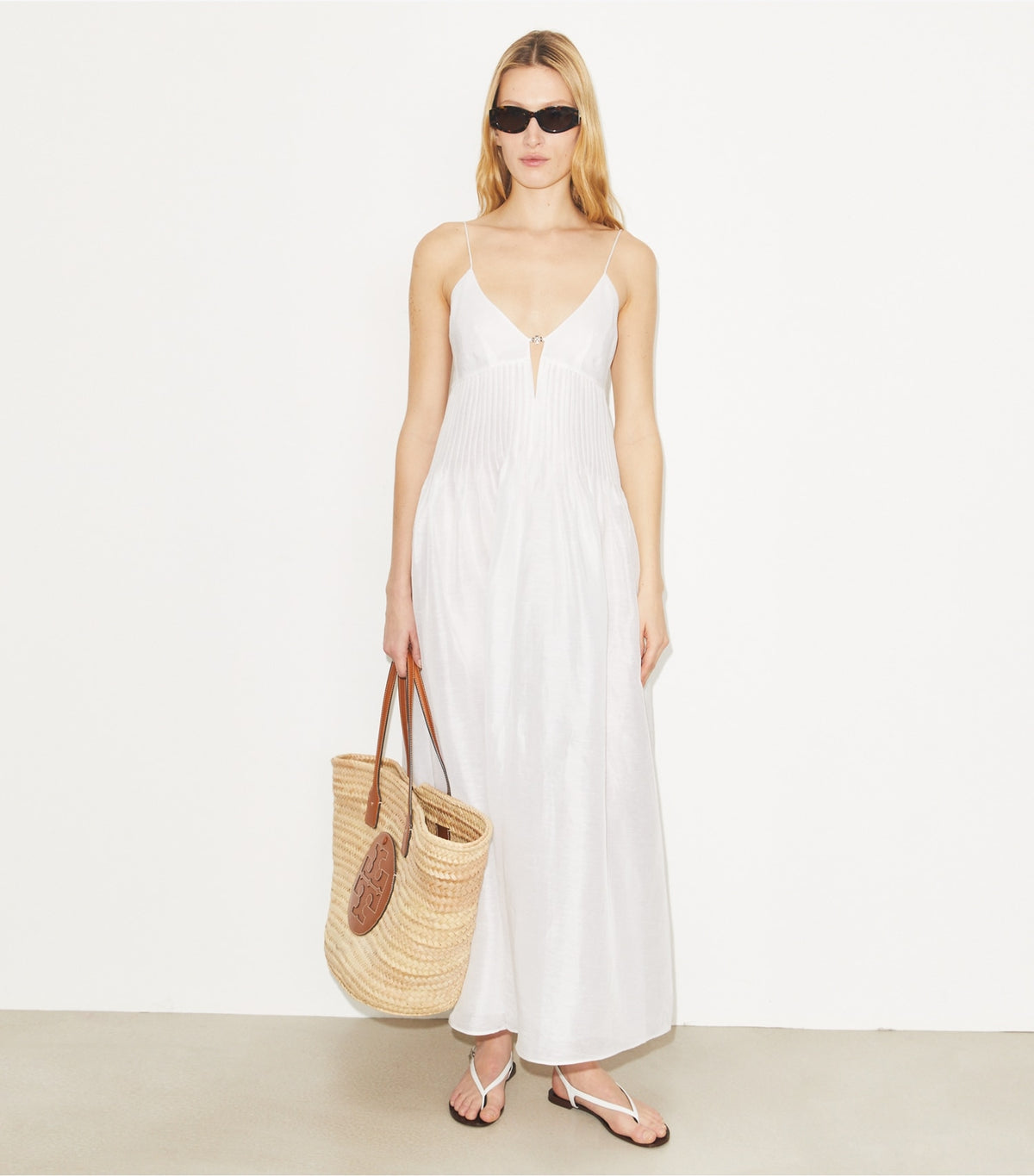 Tory Burch Linen Dress - White