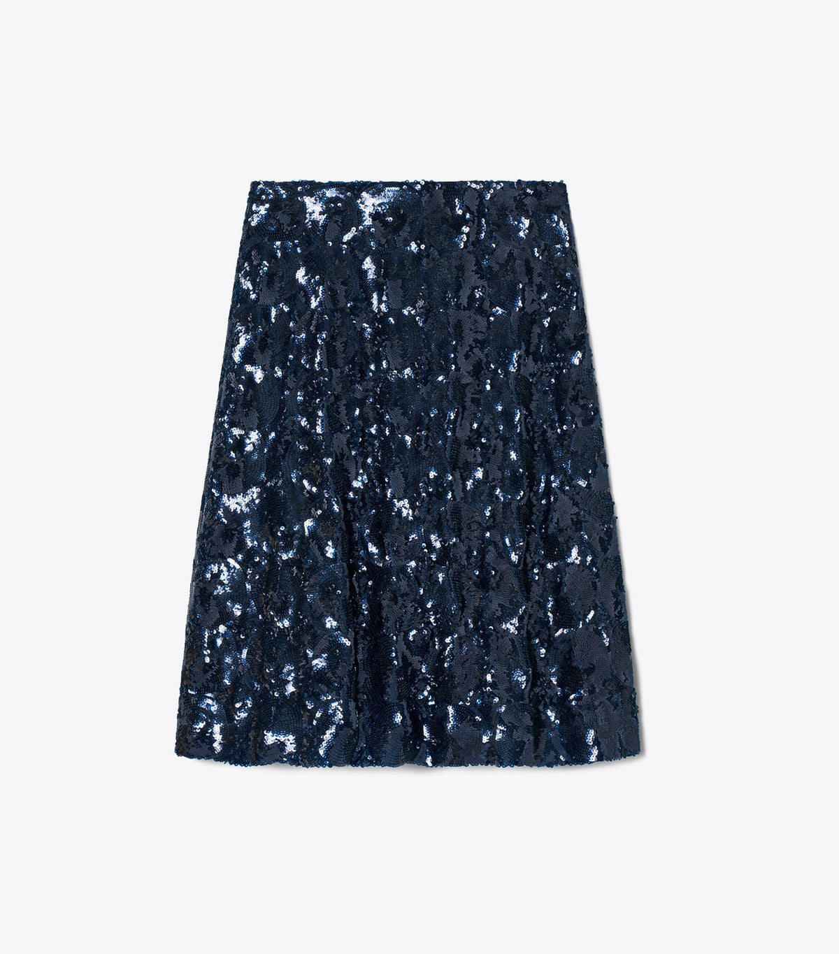 Tory Burch Embellished Sequin Skirt - Navy
