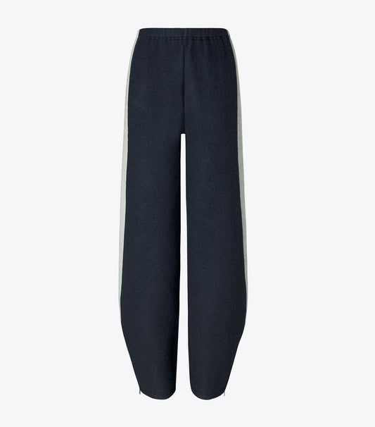 Tory Burch Japanese Jersey Sweatpant - Navy / Ivory