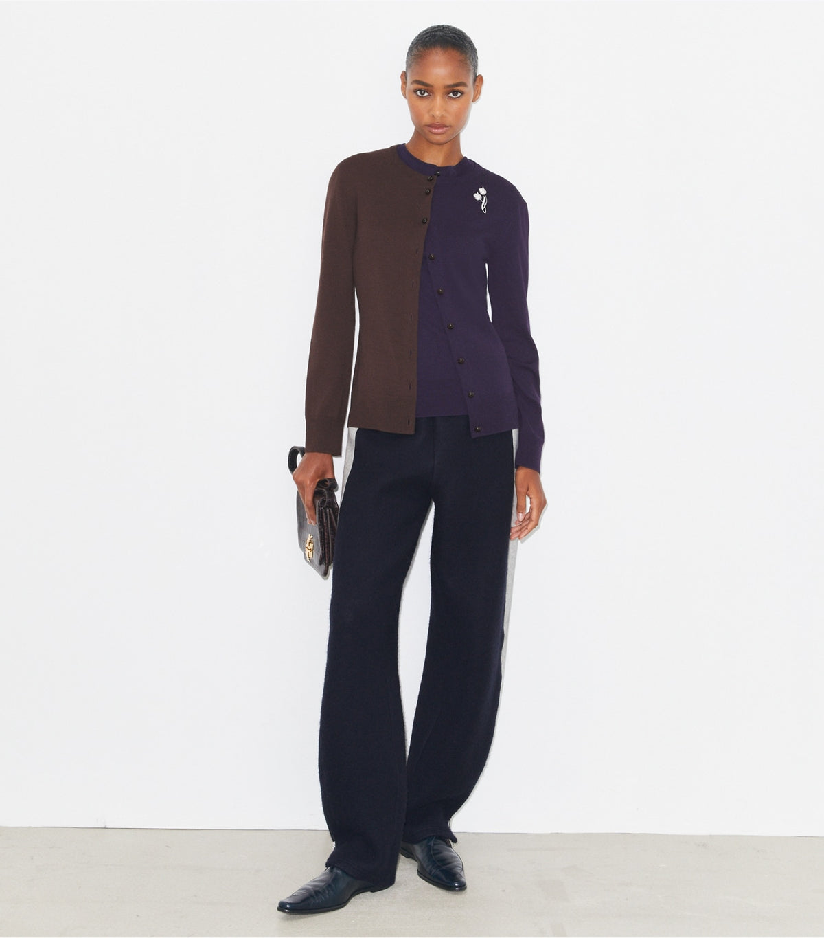Tory Burch Japanese Jersey Sweatpant - Navy / Ivory