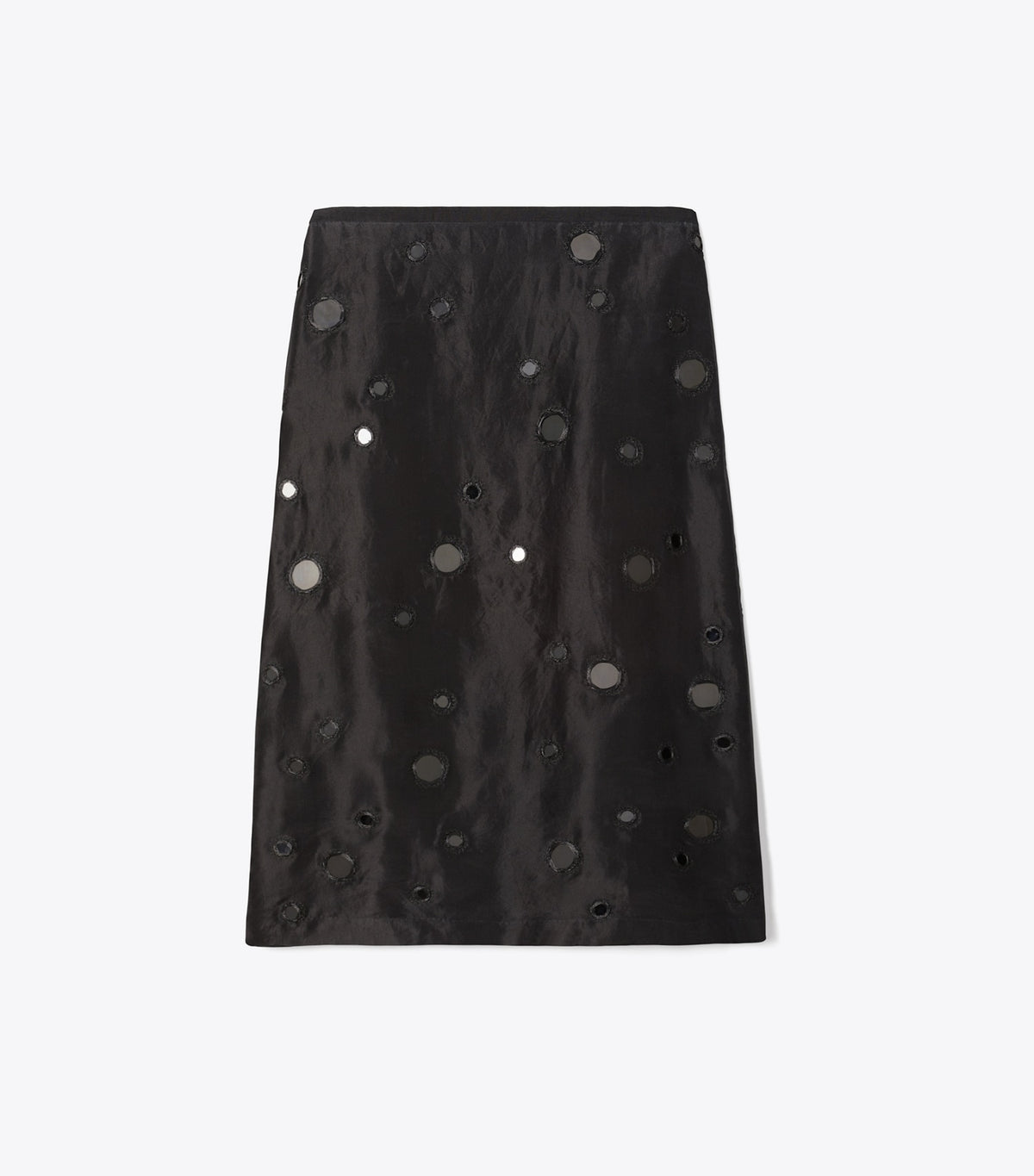 Tory Burch Embellished Mirror Skirt - Black
