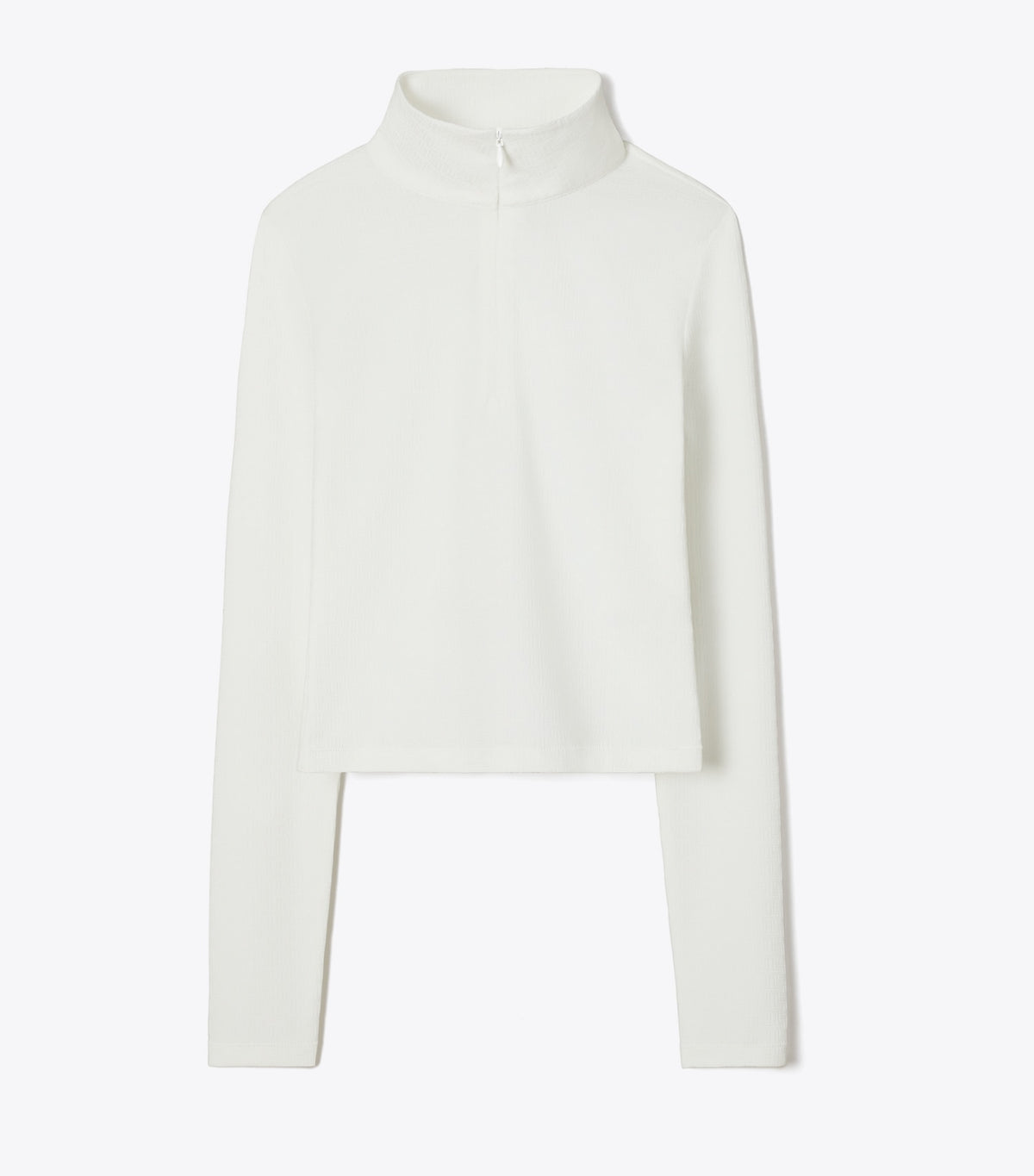 Tory Burch Cropped Jacquard Top - Snow White