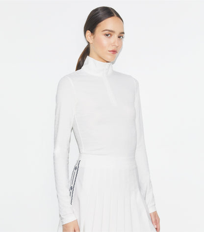 Tory Burch Cropped Jacquard Top - Snow White