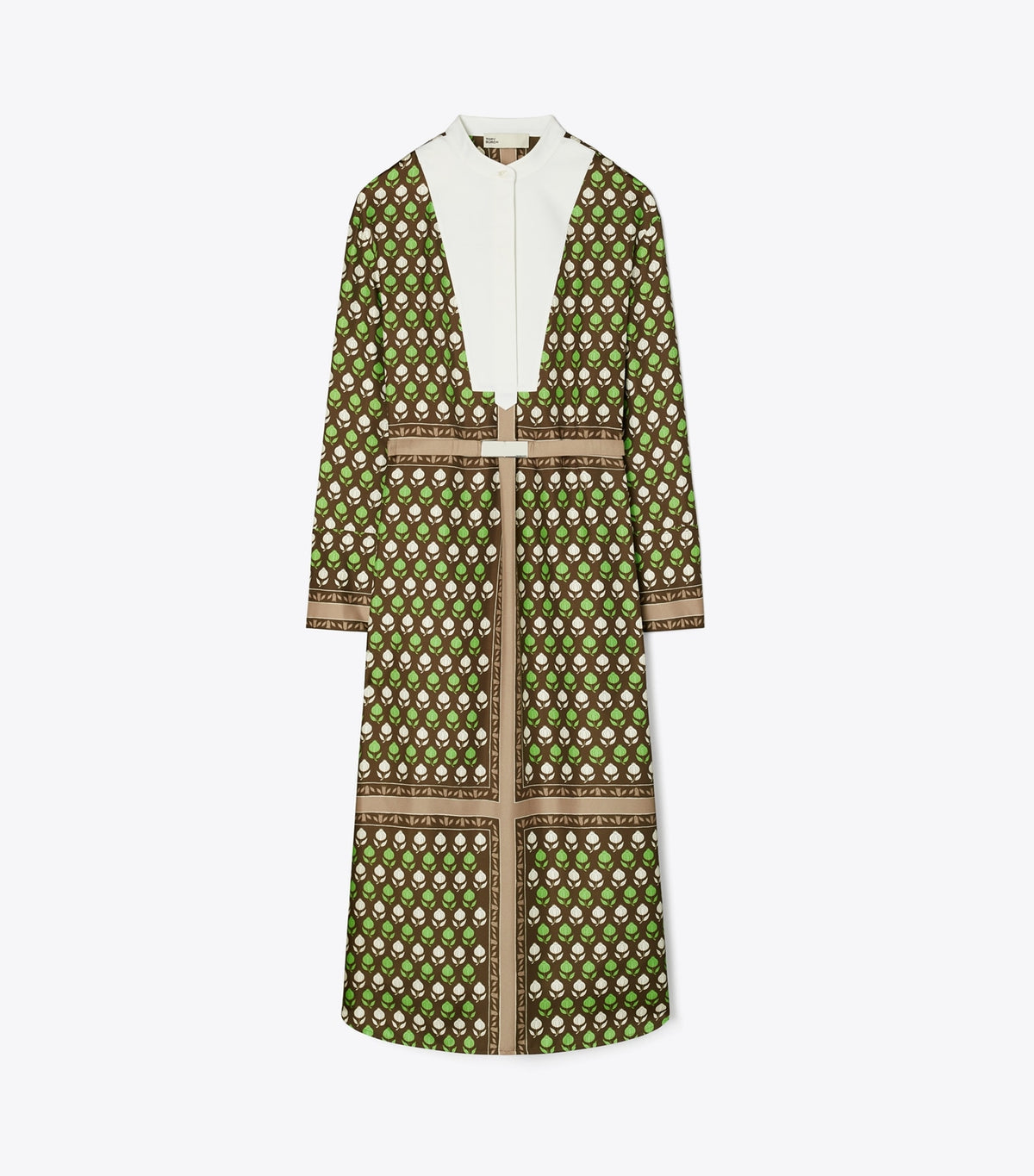 Tory Burch Silk Shirtdress - Chocolate Pomegranate