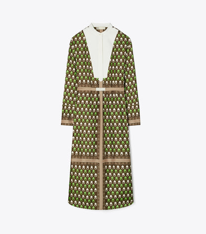 Tory Burch Silk Shirtdress - Chocolate Pomegranate