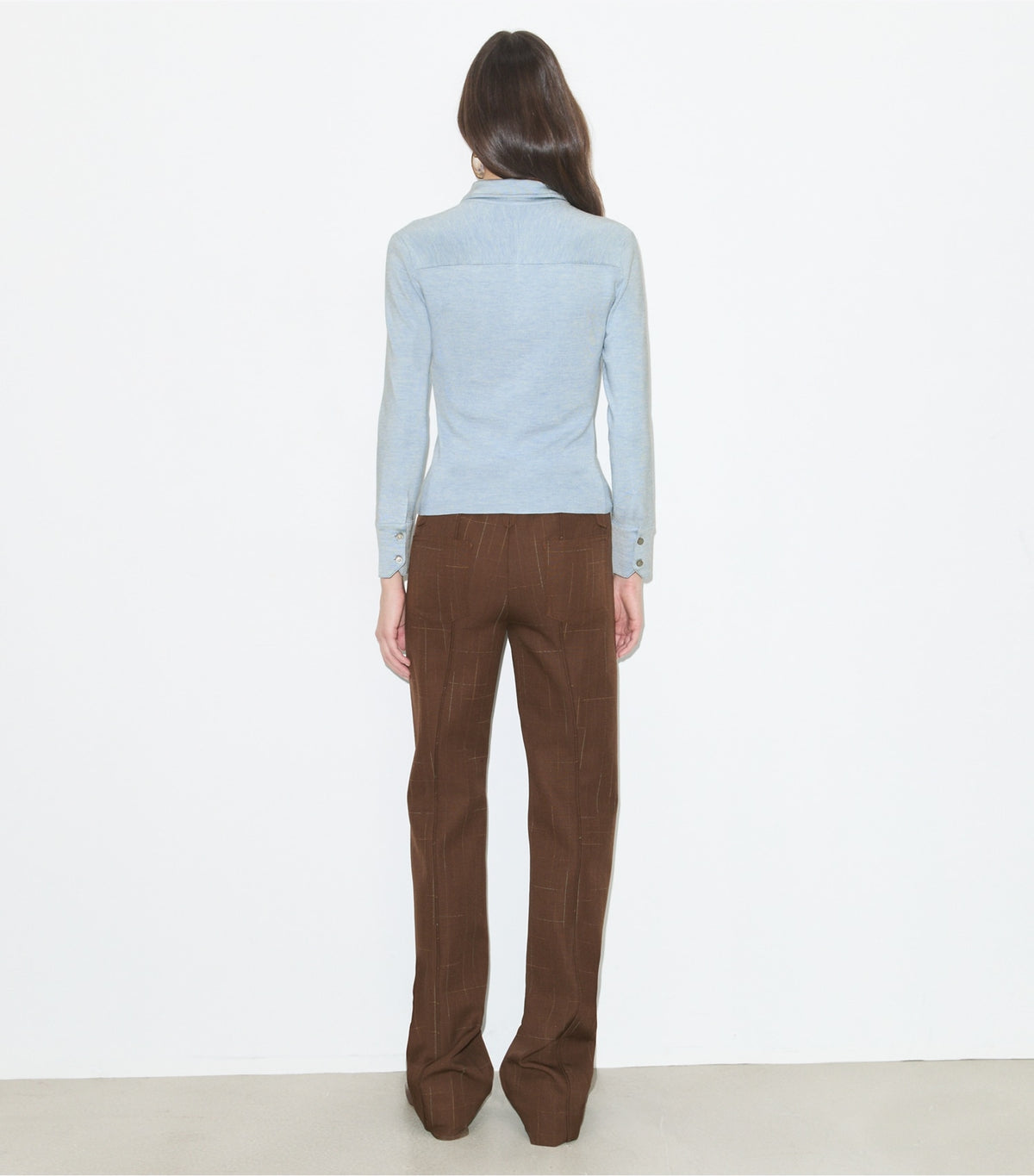 Tory Burch Wool Pant - Chocolate