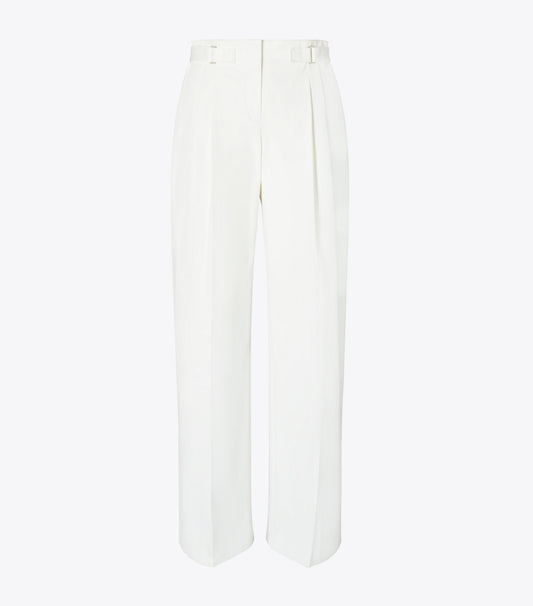 Tory Burch Cotton Twill Pant - White