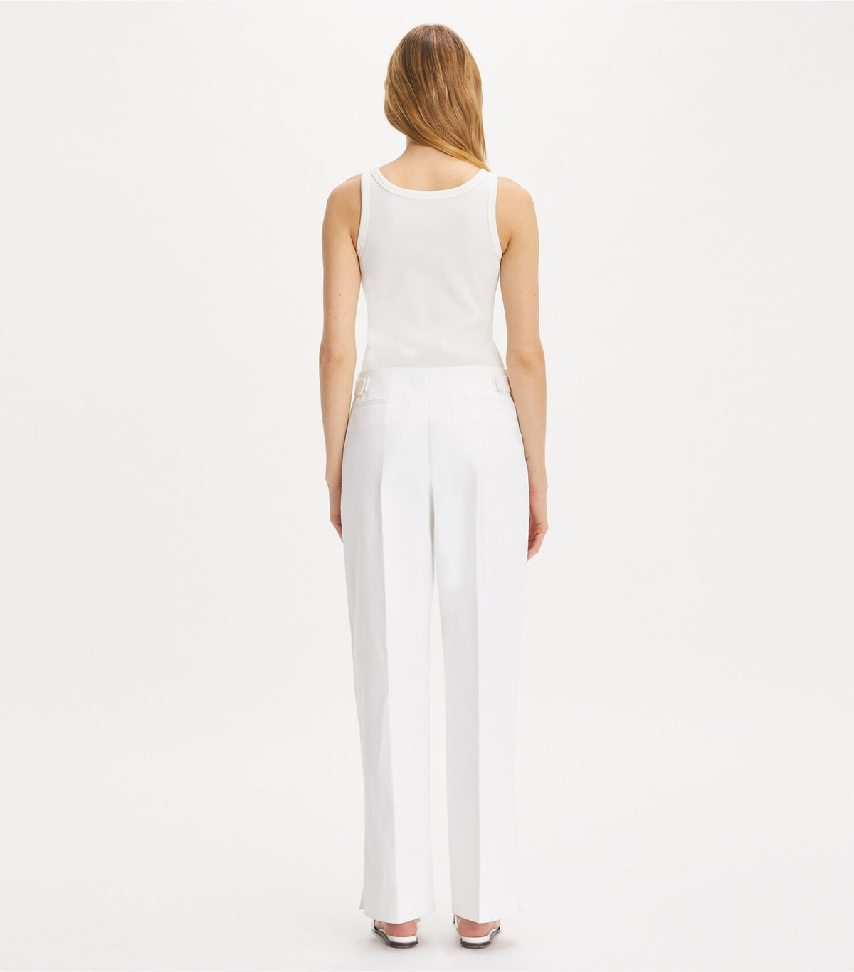 Tory Burch Cotton Twill Pant - White