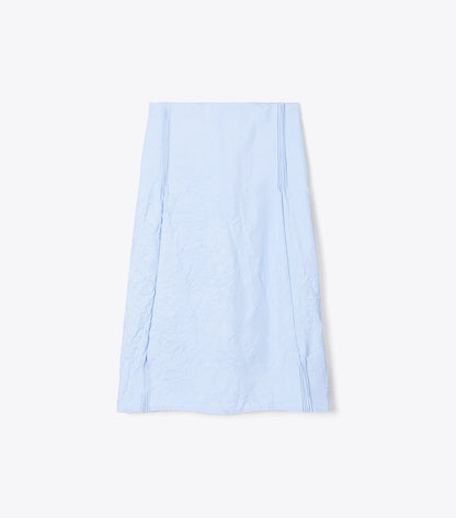 Tory Burch Crinkled Viscose Skirt - Cornflower