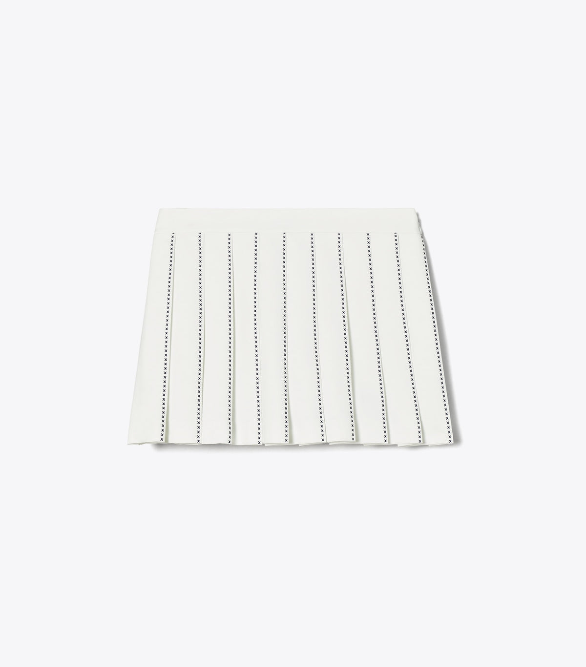 Tory Burch X-Embroidered Tennis Skirt - Snow White