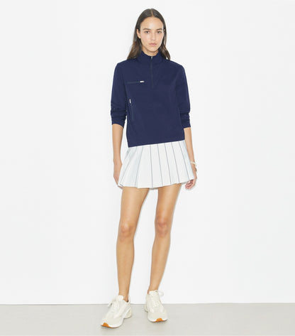 Tory Burch X-Embroidered Tennis Skirt - Snow White