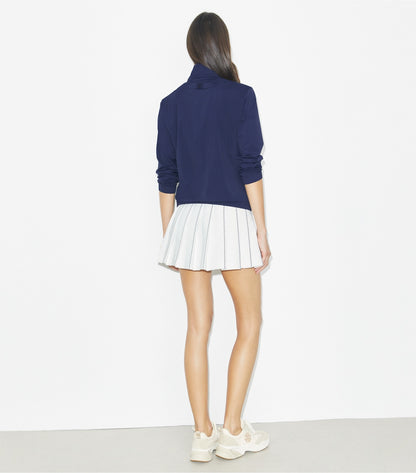 Tory Burch X-Embroidered Tennis Skirt - Snow White