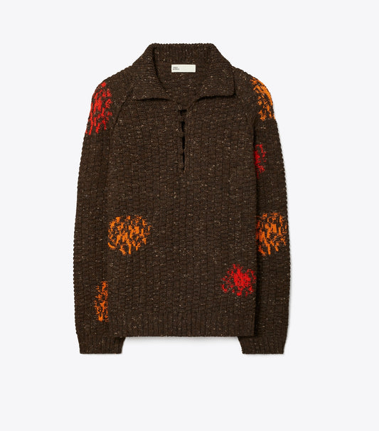 Tory Burch Wool and Alpaca Sweater - Brown