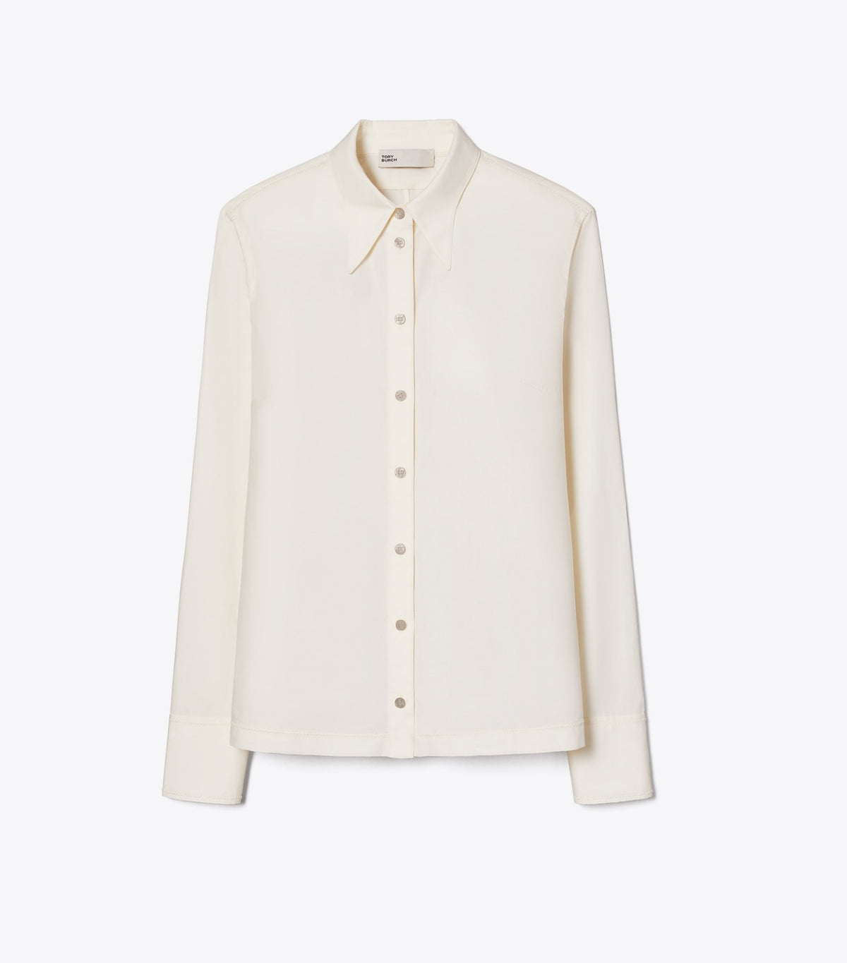 Tory Burch Cotton Poplin Shirt - Ivory / Ivory