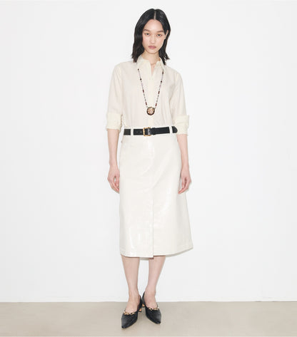 Tory Burch Cotton Poplin Shirt - Ivory / Ivory