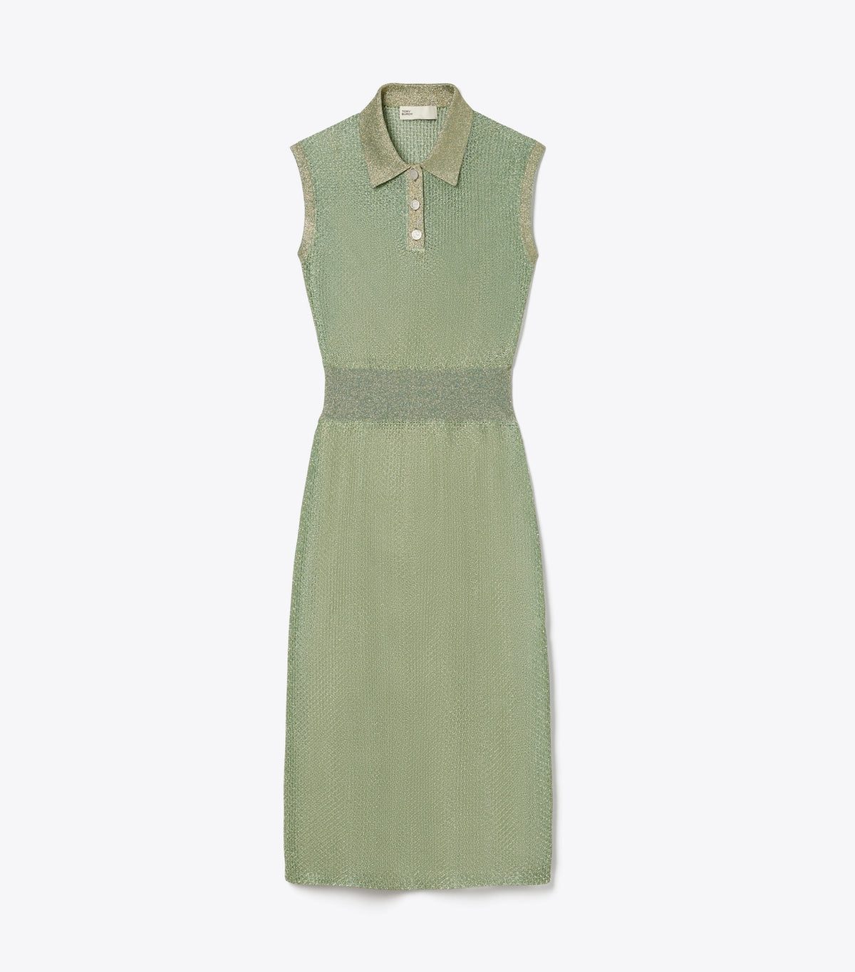 Tory Burch Polo Mesh Dress - Gold / Green