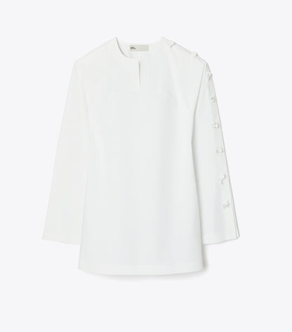 Tory Burch Cotton Poplin Knot Tunic - White