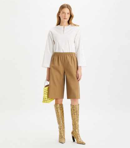 Tory Burch Cotton Poplin Knot Tunic - White
