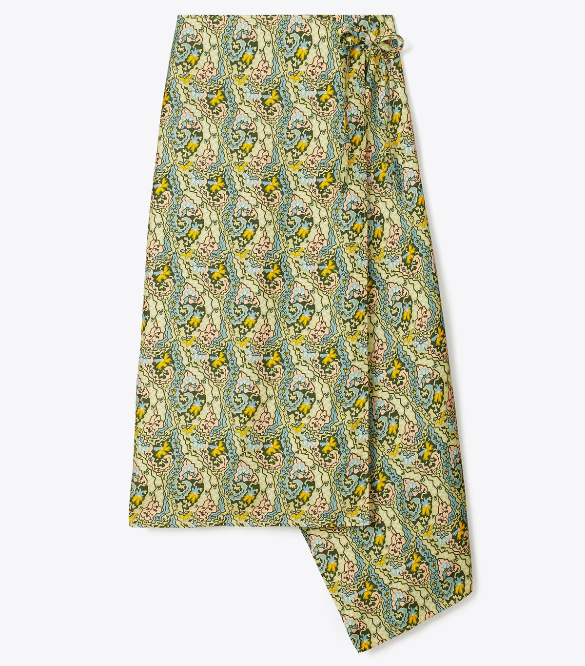 Tory Burch Silk Wrap Skirt - Blue Dream Paisley