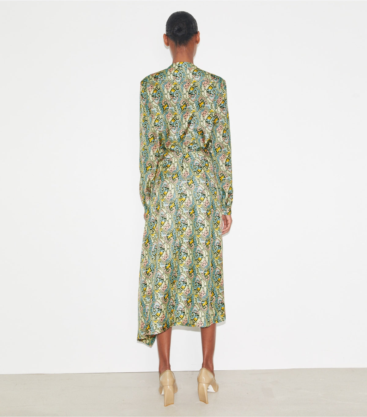 Tory Burch Silk Wrap Skirt - Blue Dream Paisley