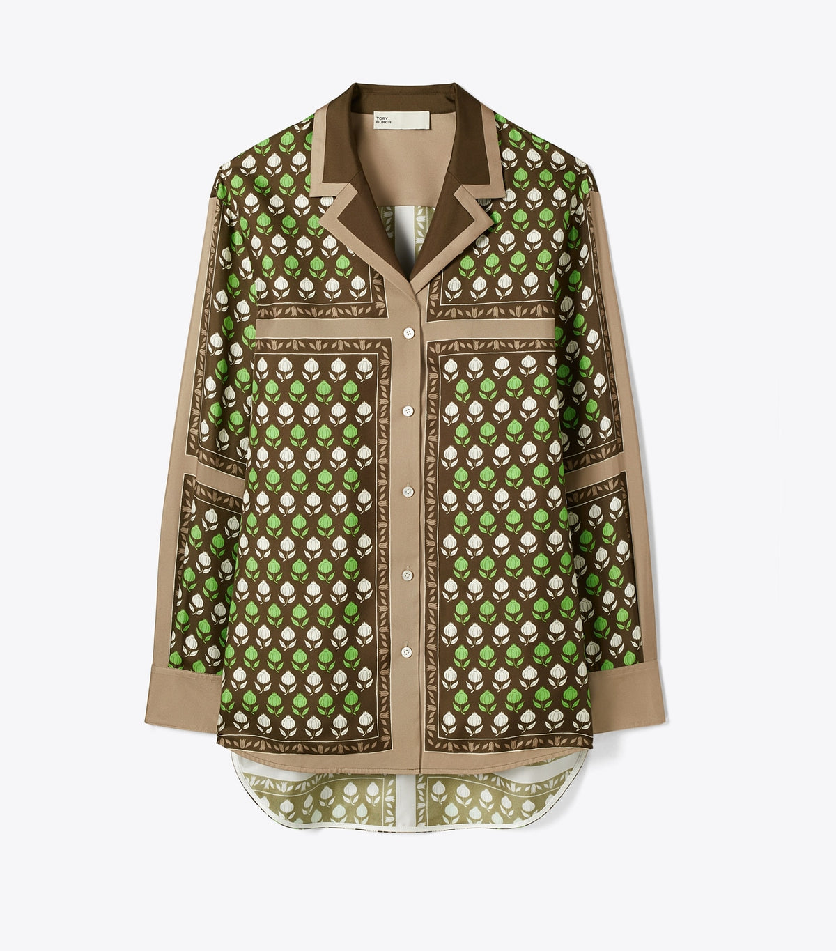Tory Burch Silk Top - Chocolate Pomegranate