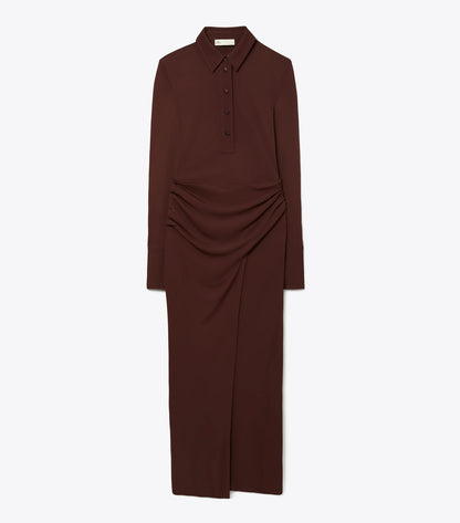 Tory Burch Jersey Shirtdress - Dark Sangria