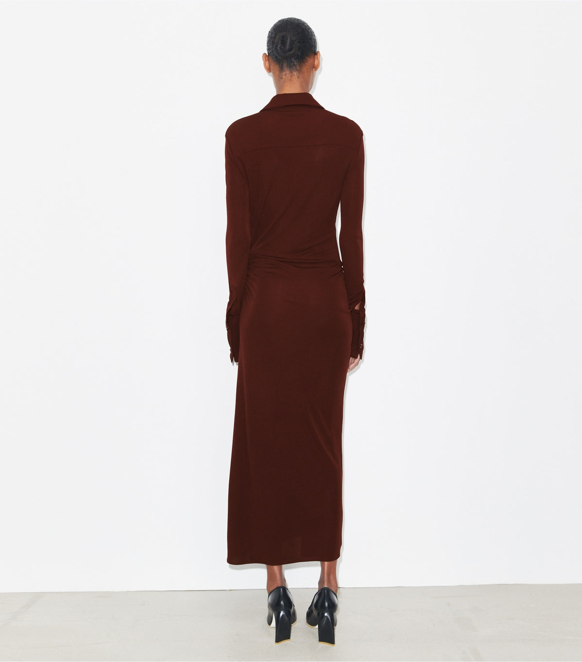 Tory Burch Jersey Shirtdress - Dark Sangria