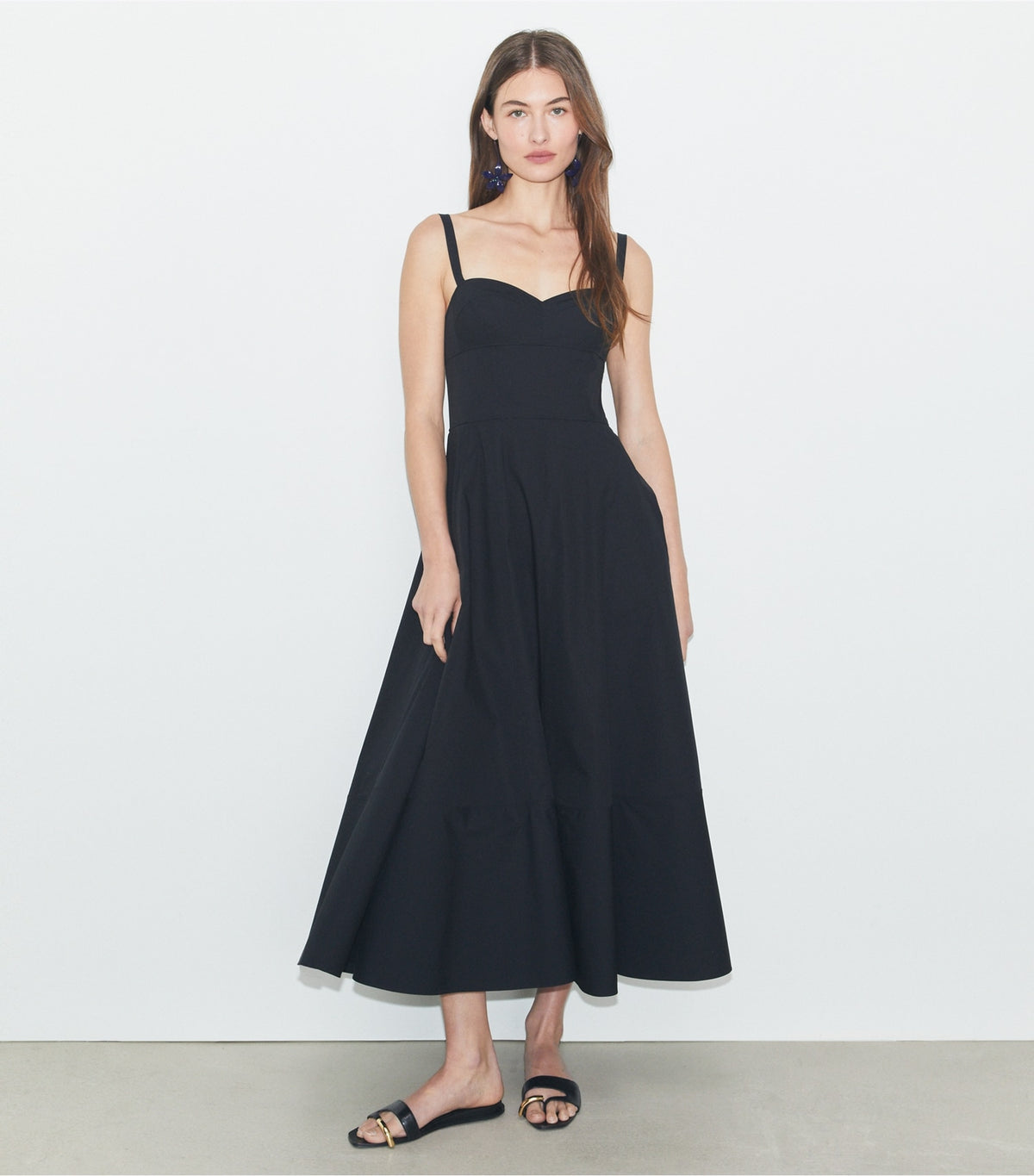 Tory Burch Poplin Sundress - Black