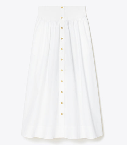 Tory Burch Poplin Skirt - White
