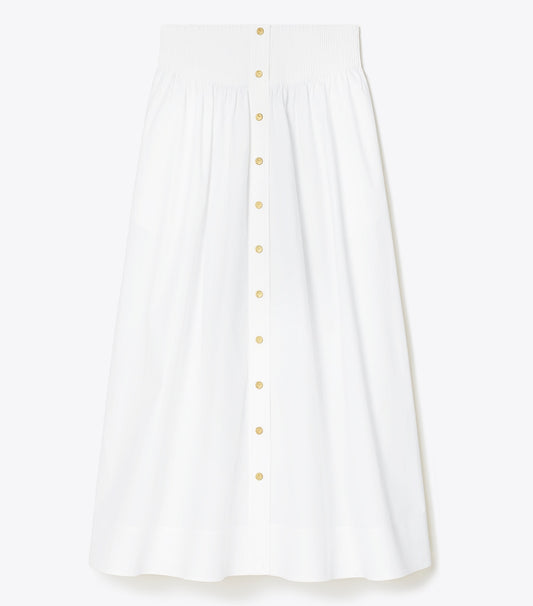 Tory Burch Poplin Skirt - White