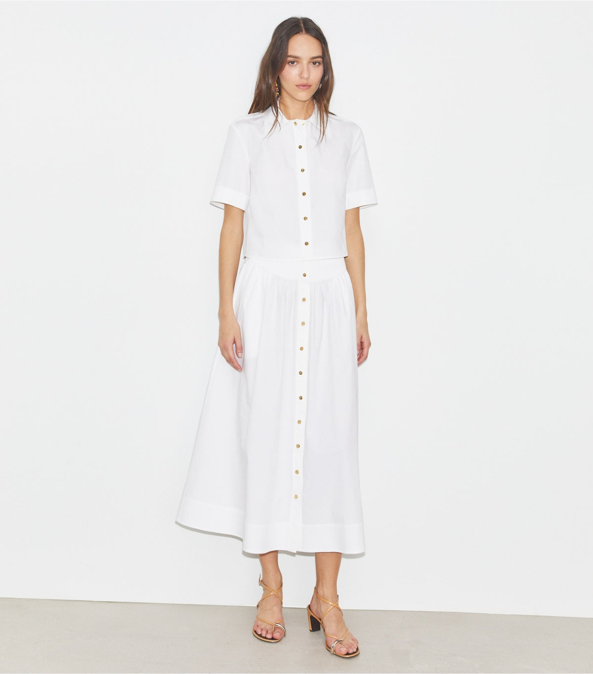 Tory Burch Poplin Skirt - White
