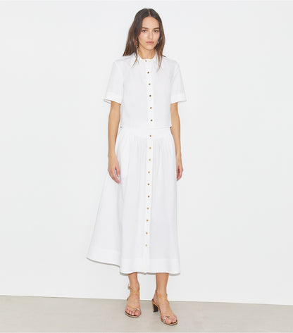 Tory Burch Poplin Skirt - White