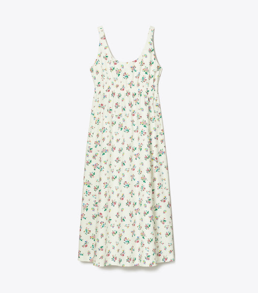 Tory Burch Bonded Poplin Dress - Multi Ditsy Floral