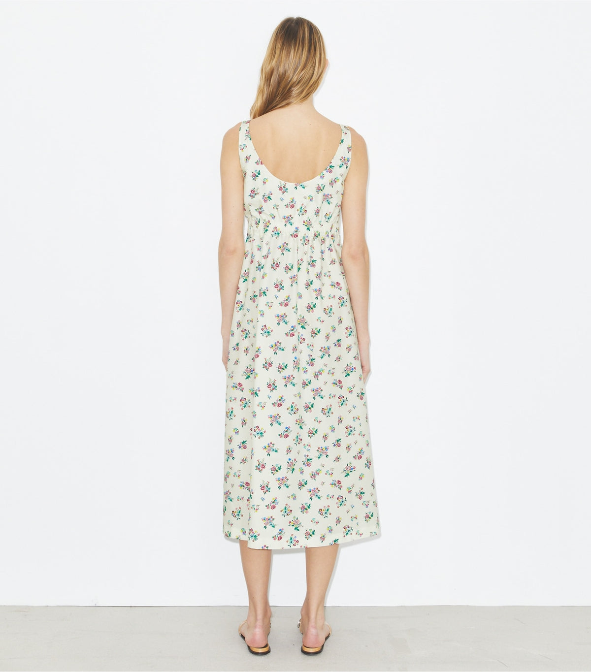 Tory Burch Bonded Poplin Dress - Multi Ditsy Floral
