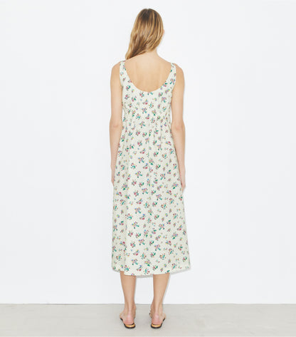 Tory Burch Bonded Poplin Dress - Multi Ditsy Floral