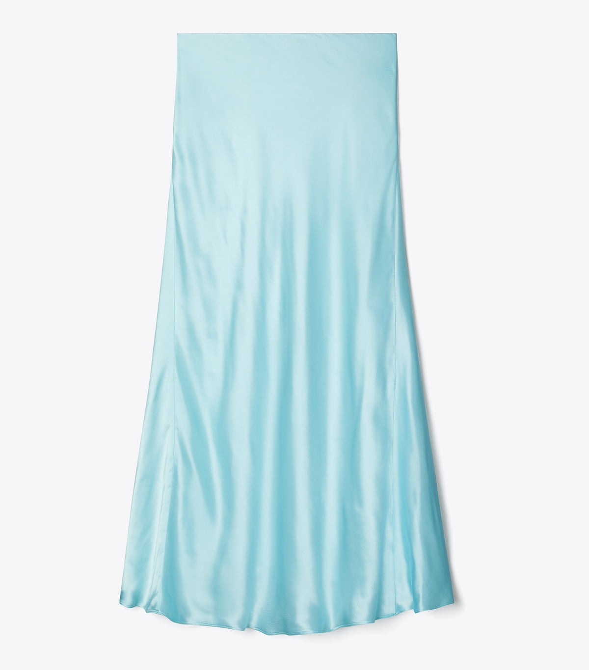Tory Burch Satin Skirt - Blue Celeste
