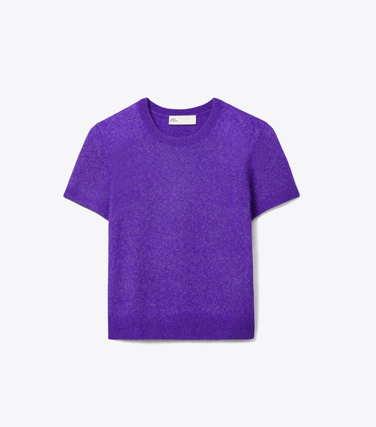 Tory Burch Cashmere Silk T-Shirt - Royal Purple