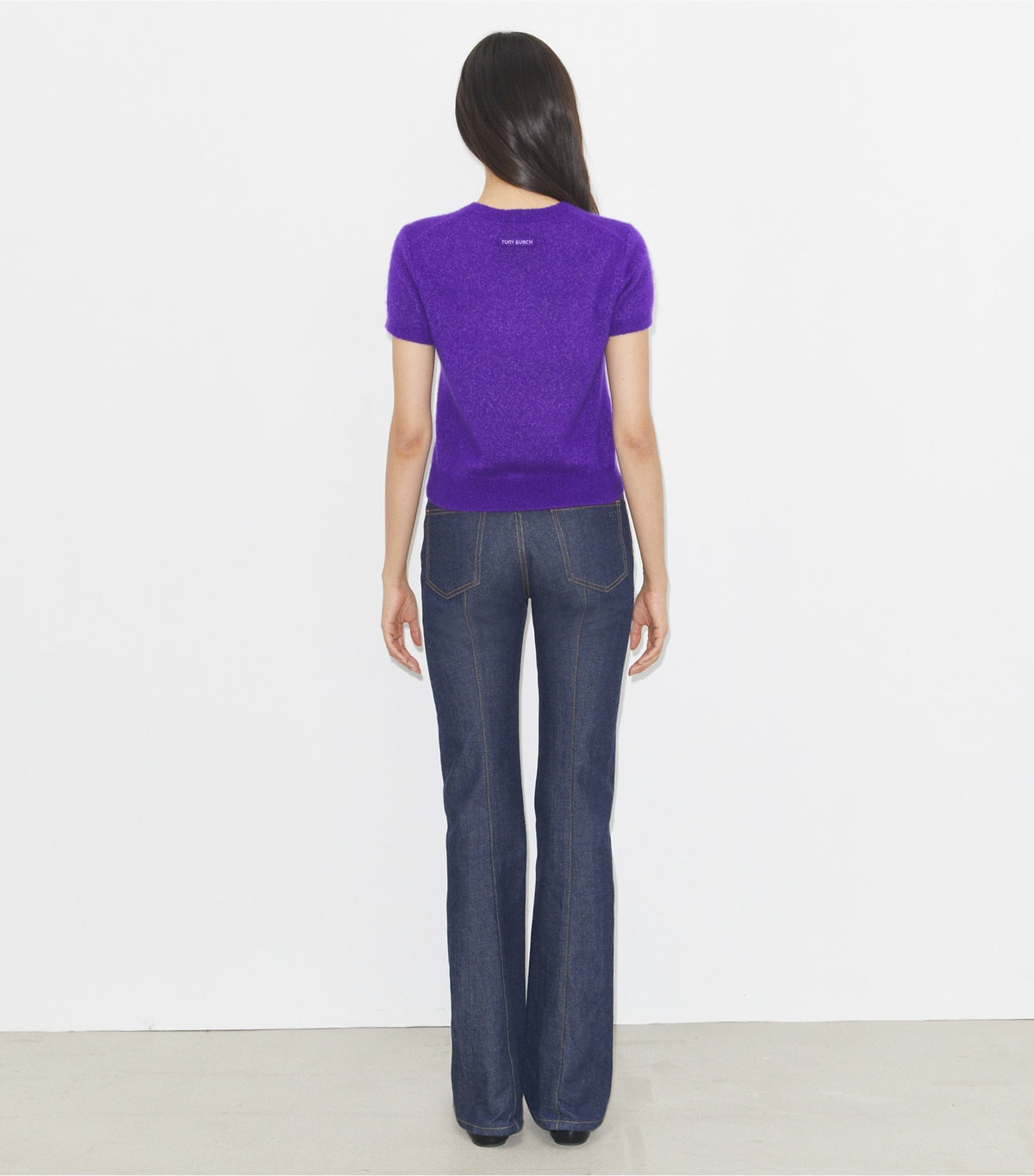 Tory Burch Cashmere Silk T-Shirt - Royal Purple