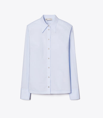 Tory Burch Cotton Poplin Shirt - Crisp Blue