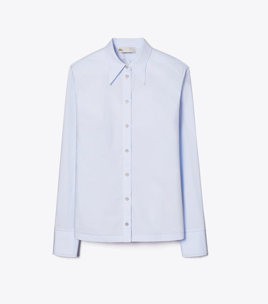 Tory Burch Cotton Poplin Shirt - Crisp Blue