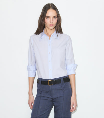 Tory Burch Cotton Poplin Shirt - Crisp Blue