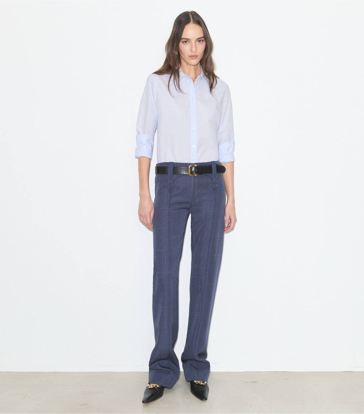 Tory Burch Cotton Poplin Shirt - Crisp Blue