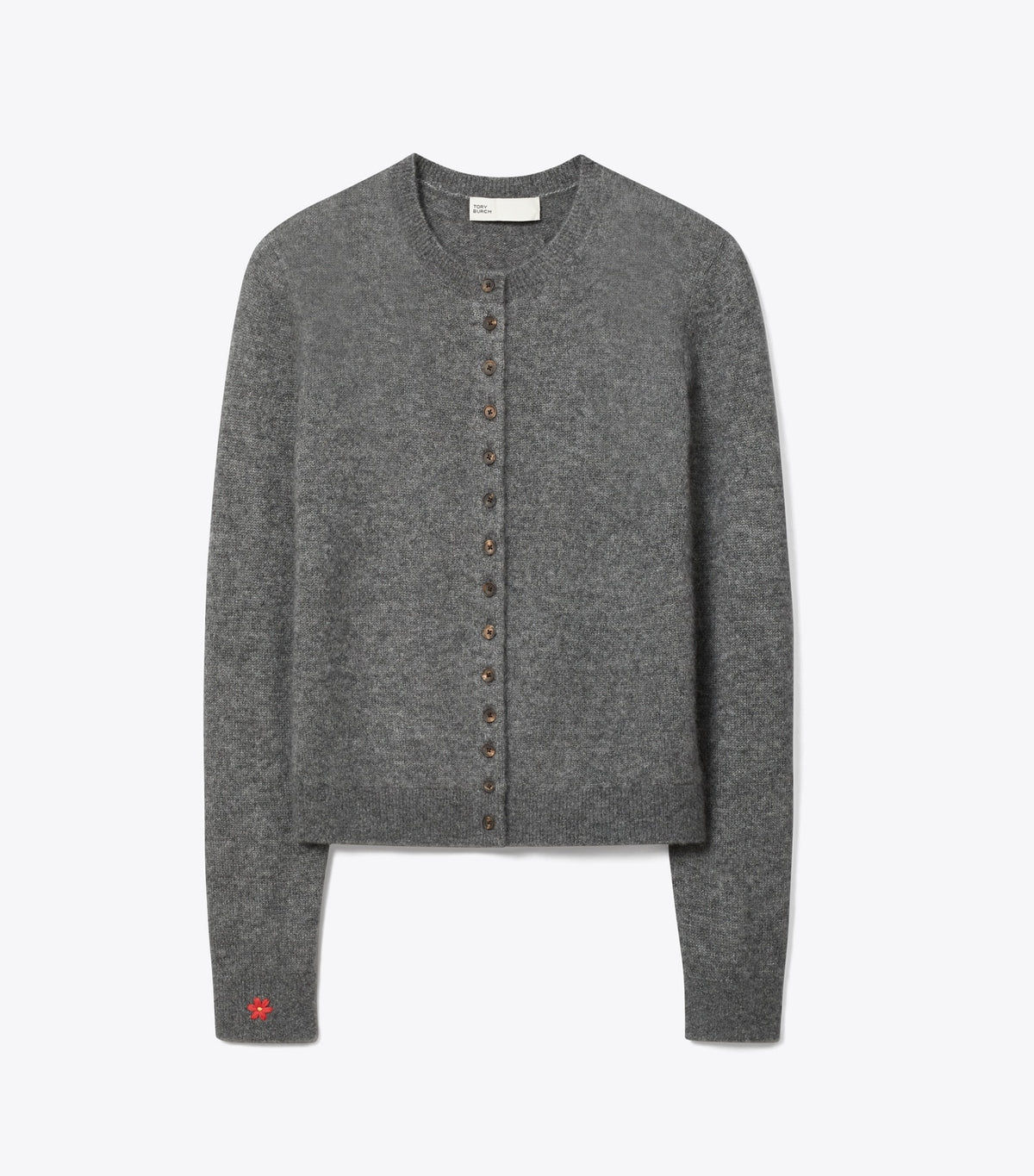 Tory Burch Cashmere Silk Cardigan - Gray