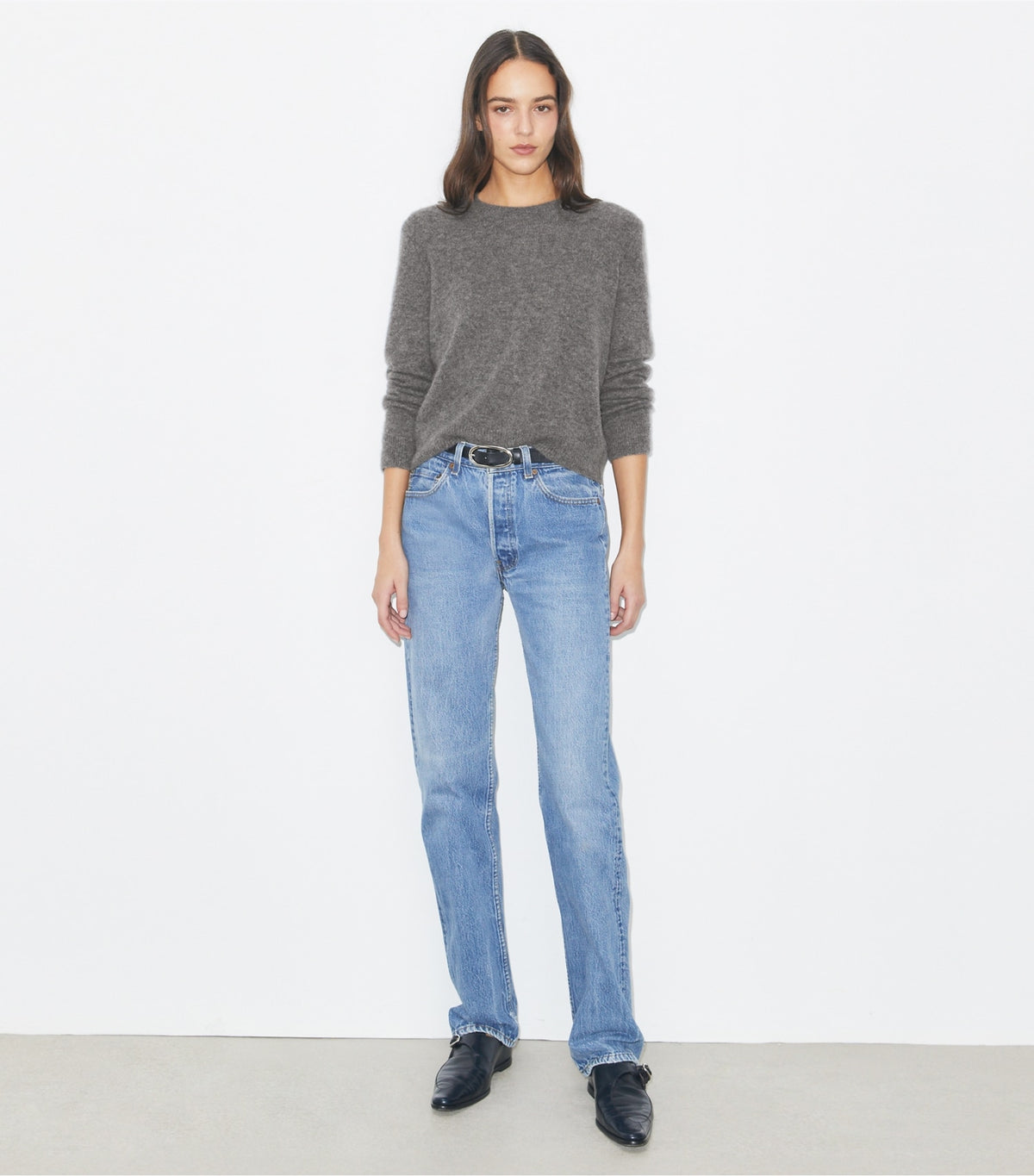 Tory Burch Cashmere Silk Sweater - Gray