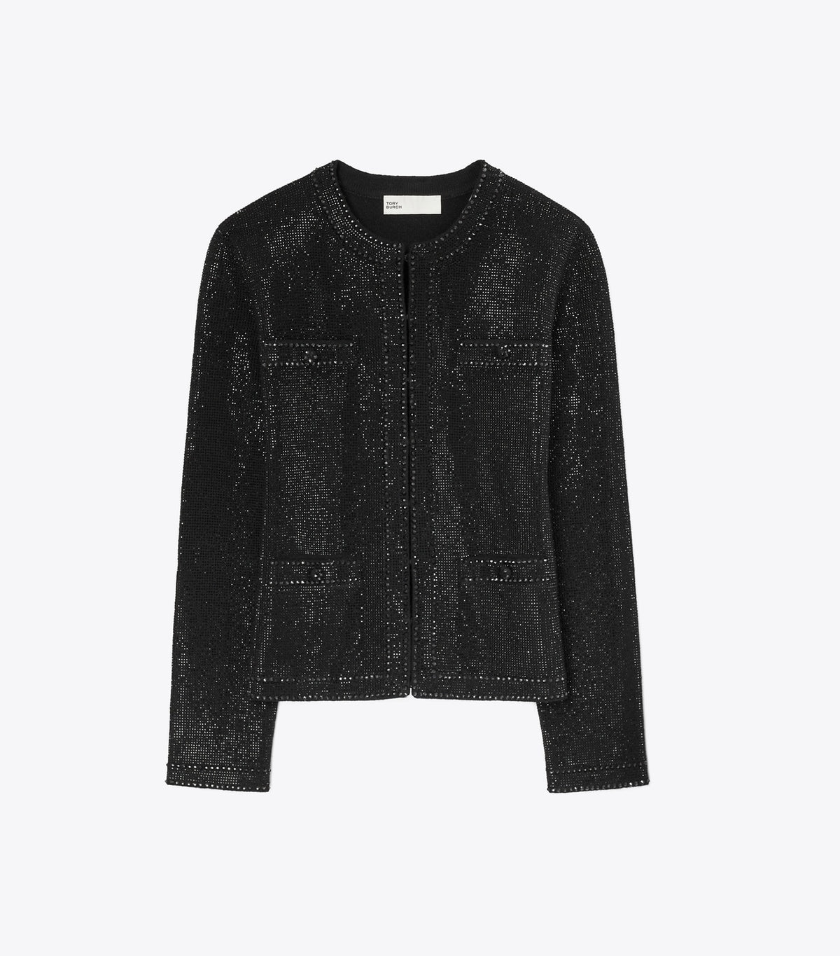 Tory Burch Kendra Embellished Cardigan - Black